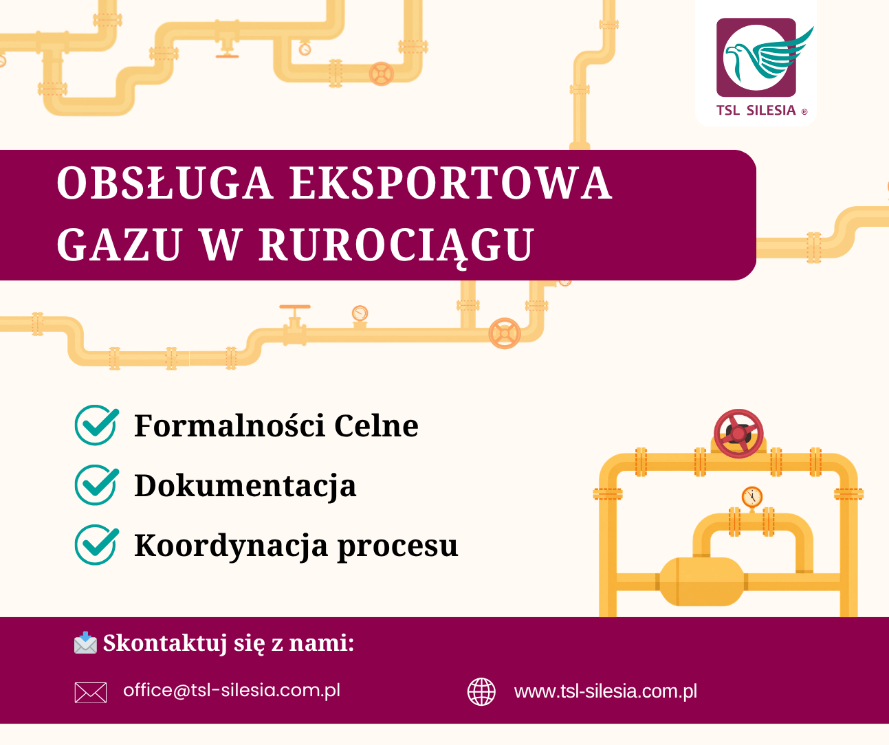 Read more about the article Obsługa eksportowa gazu w rurociągu