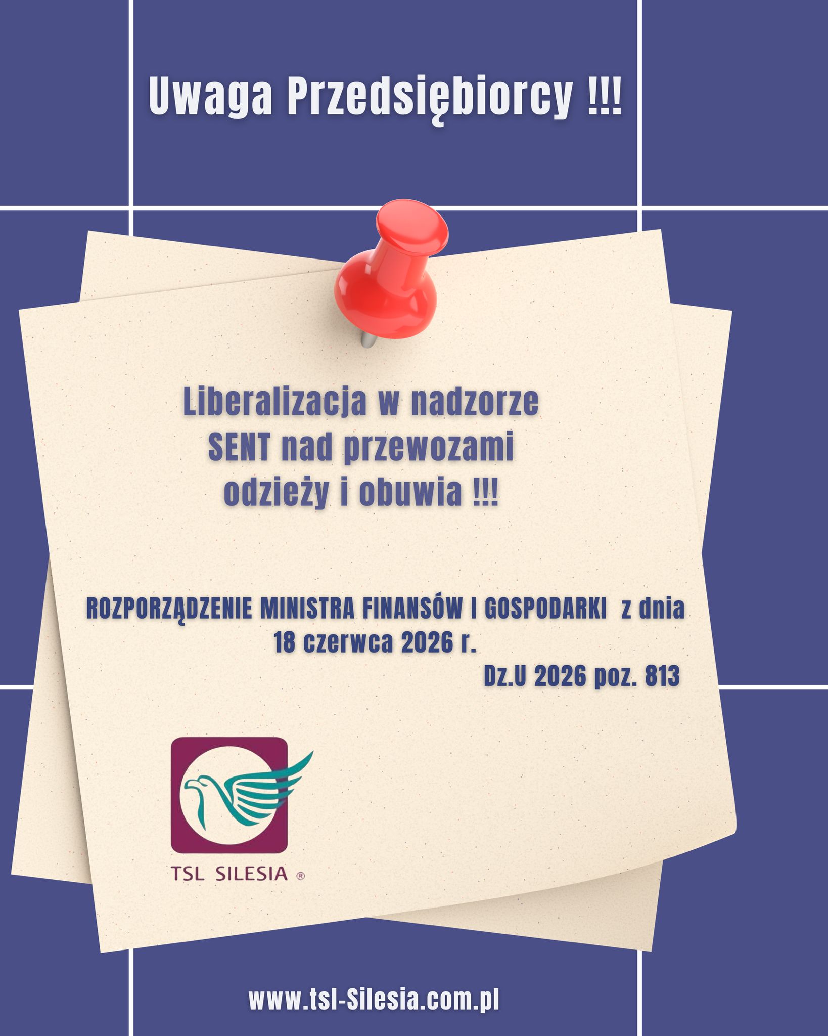 Read more about the article ROZPORZĄDZENIE MINISTRA FINANSÓW I GOSPODARKI  z dnia 18 czerwca 2026 r.  